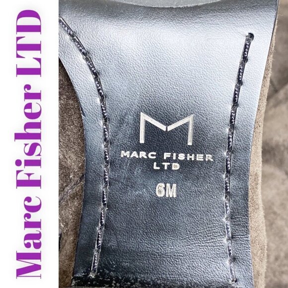 MARC FISHER LTD Yuna Gray Over-The-Knee Microsuede Boot, Size 6 - Picture 11 of 12